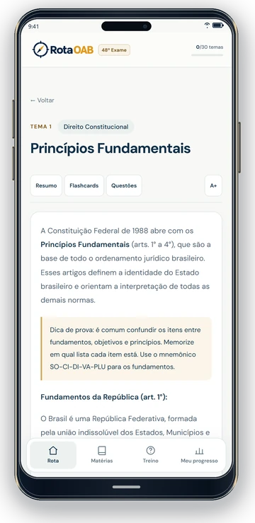 Resumo jurídico com aplicação prática